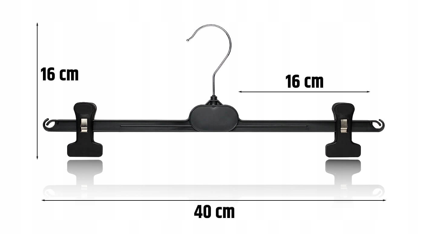 WIESZAKI UBRANIOWE ODZIEŻOWE KLAMROWE NA SPODNIE SPODNI SPÓDNIC WIESZAK 10 Marka MONTIP