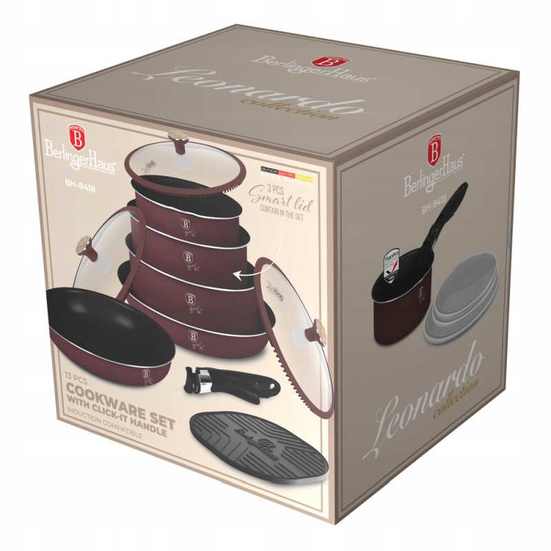 Sada riadu s titánovým povrchom 13 ks Leonardo Nordic Collection