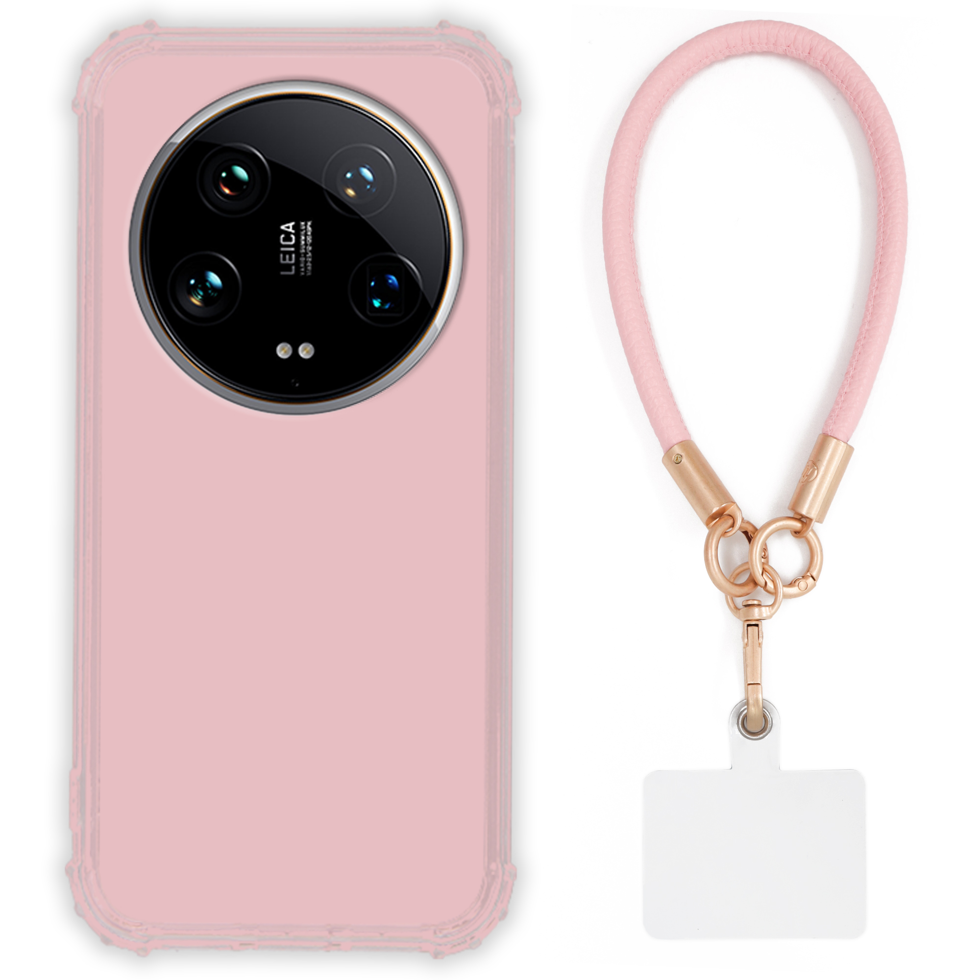 Etui pre Xiaomi 14 Ultra Case Antishock Pinky Ružové vodítko Sada Odolné
