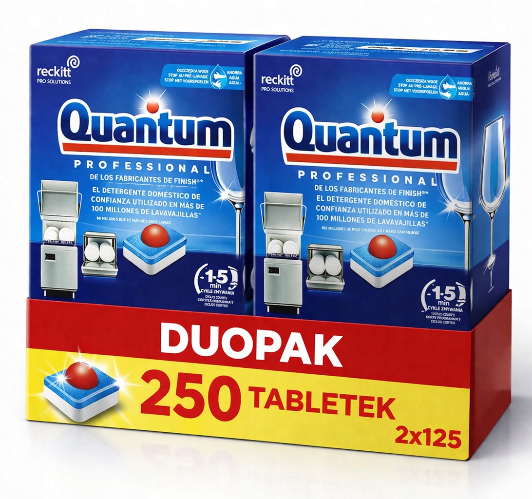 Finish Quantum Tabletki do zmywarki 250 szt Kapsułki Zmywanie
