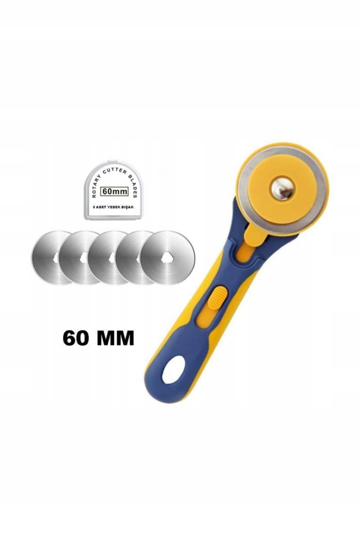 Nůž Kruhový Na Řezání Tkanin Kotoučový 60mm 5ks Náhradní Čepele