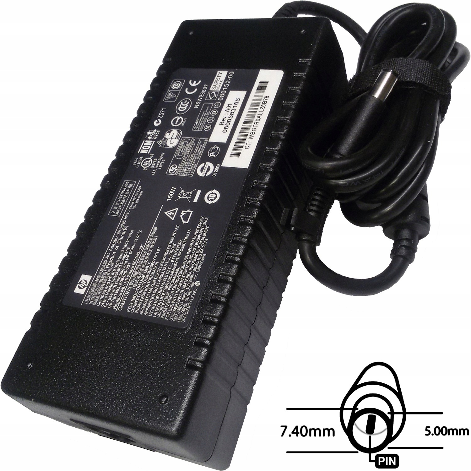 Napájací adaptér 150W, 18,5V 7.4x5.0, originál Hp