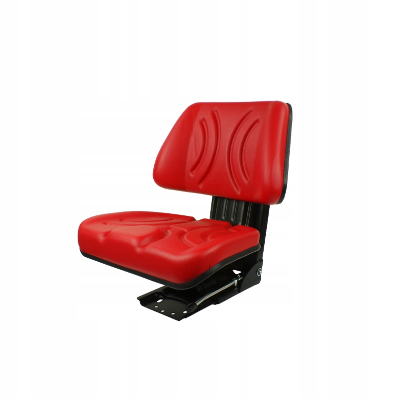 Univerzální dělené sedadlo pro traktory a stroje, červené