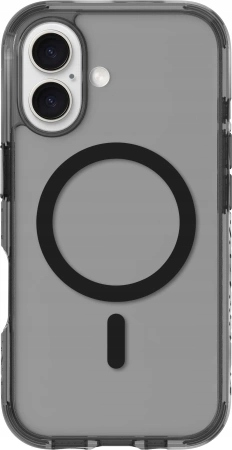 Pouzdro Laut Crystal Matter X MagSafe pro iPhone 16 Plus průsvitně černé