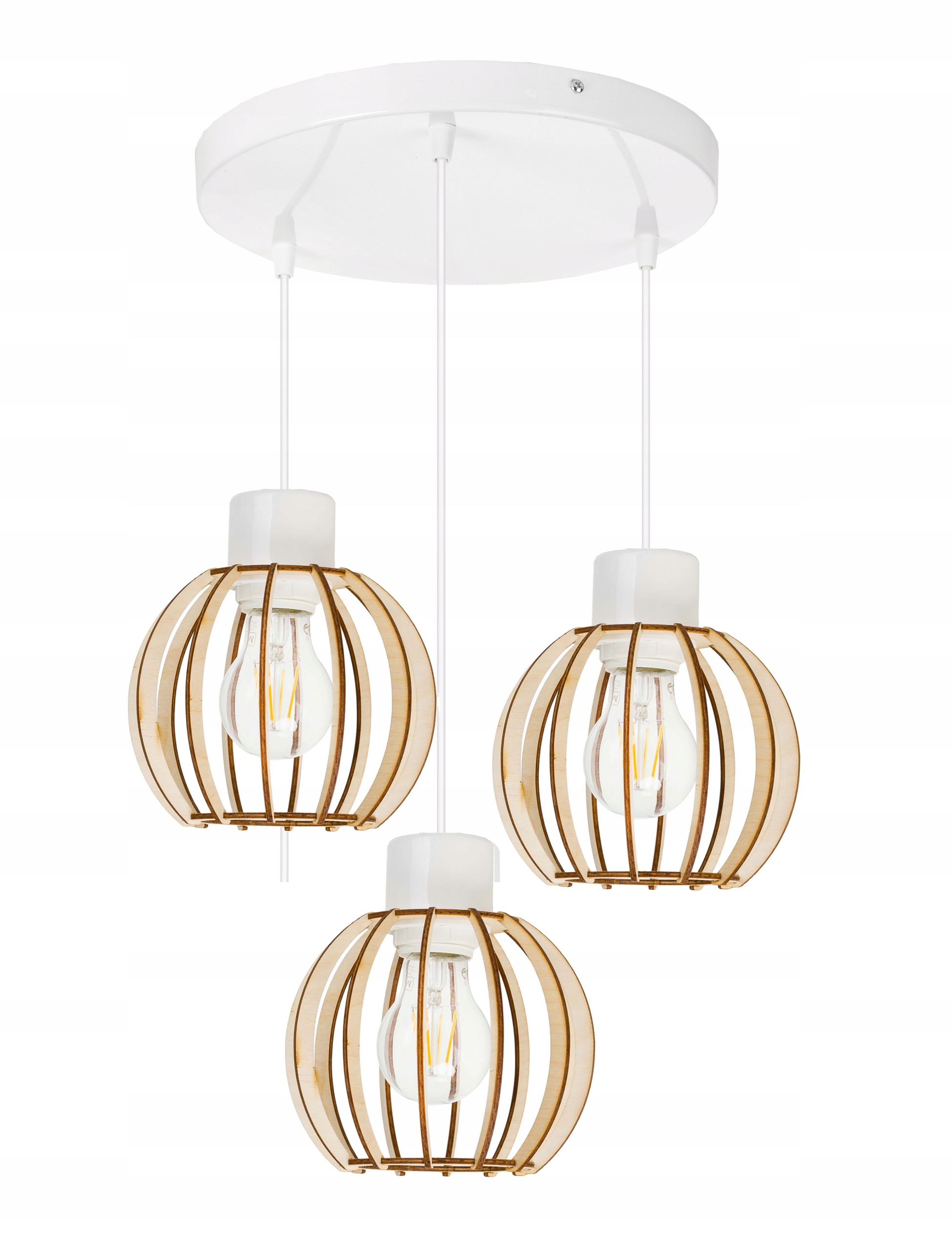 

Lampa sufitowa Wisząca Zwis żyrandol loft Drewno 3