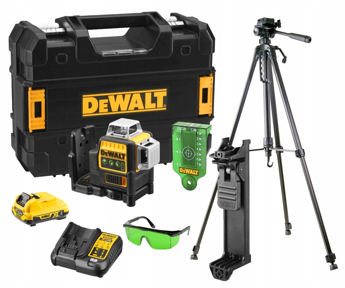 

Dewalt Poziomica Laserowa 360 DCE089D1G Statyw