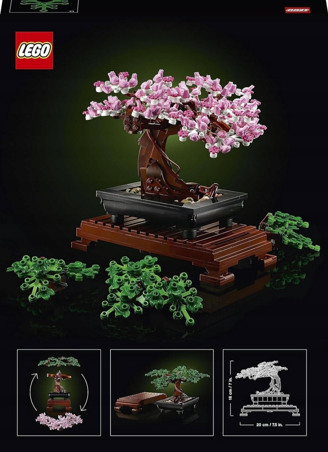 Lego Creator Expert 10281 Drzewko Bonsai Idealny dla Każdego Ozdoba
