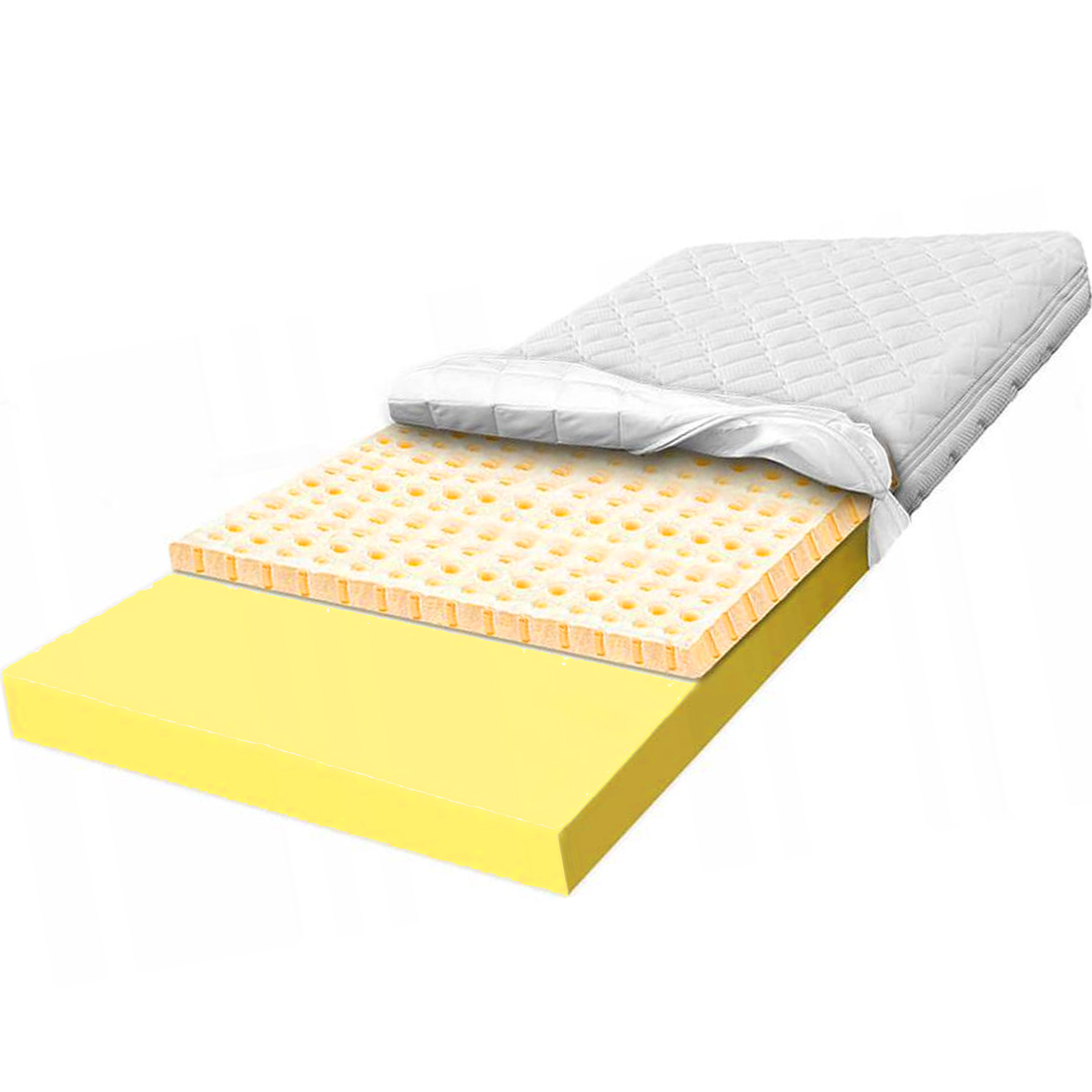 H2 Materac piankowy 150x200 z Lateksem nawierzchniowy oddychający 8cm