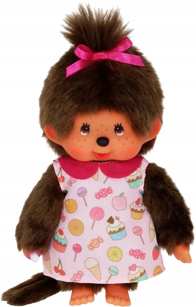 Bandai Red Monchhichi Pop N Candy Plush 20 cm