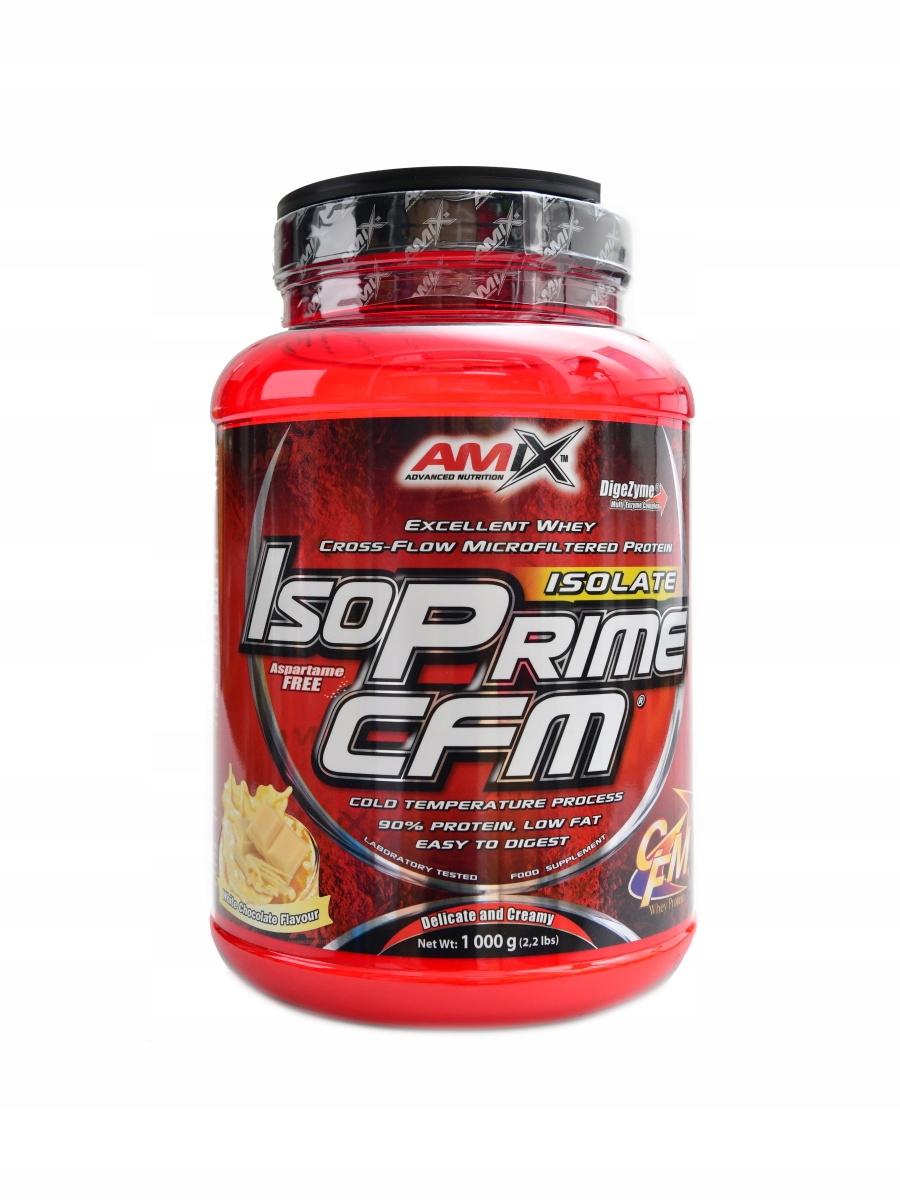 Amix Isoprime Cfm protein isolate 90 1000 g bílá čokoláda