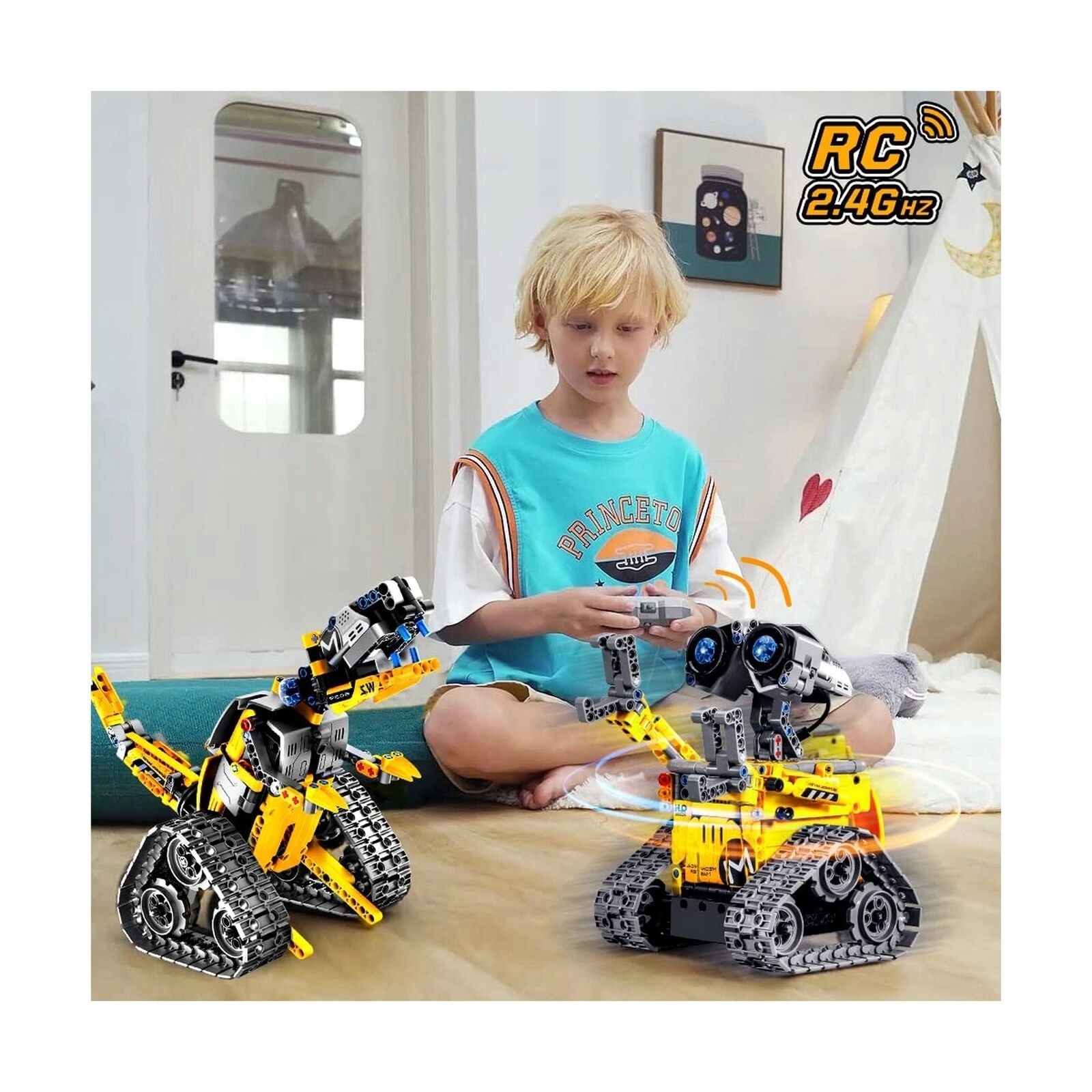 INTERAKTYWNA I EDUKACYJNA ZABAWKA ROBOTA, ZDALNIE STEROWANY ROBOT 3 W 1 Rodzaj inny