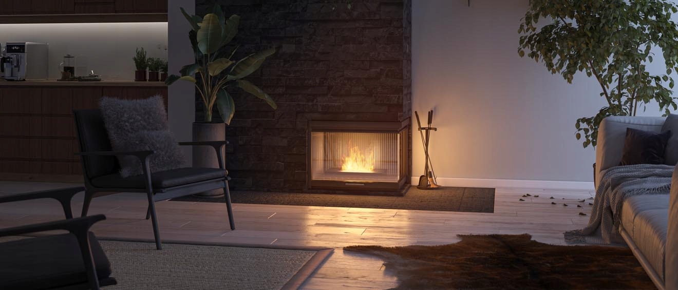 Biokominek wolnostojący gotowy wkład do kominka Simplebox 400 Simplefire Waga produktu z opakowaniem jednostkowym 10 kg