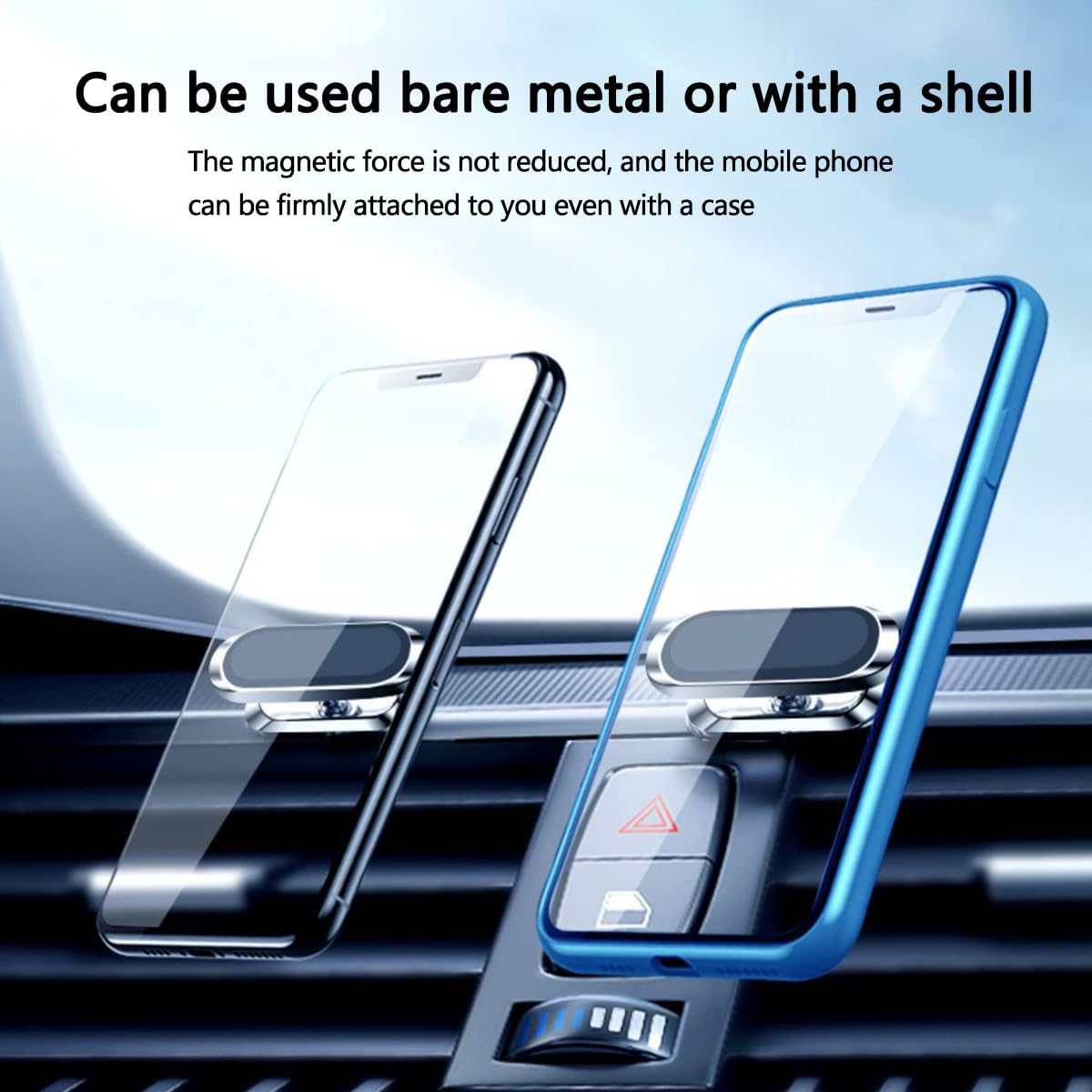 MAGNETIC 360 STOPNIOWY UCHWYT SAMOCHODOWY UNIWERSALNY NA TELEFON SMARTFON — miniatura 2