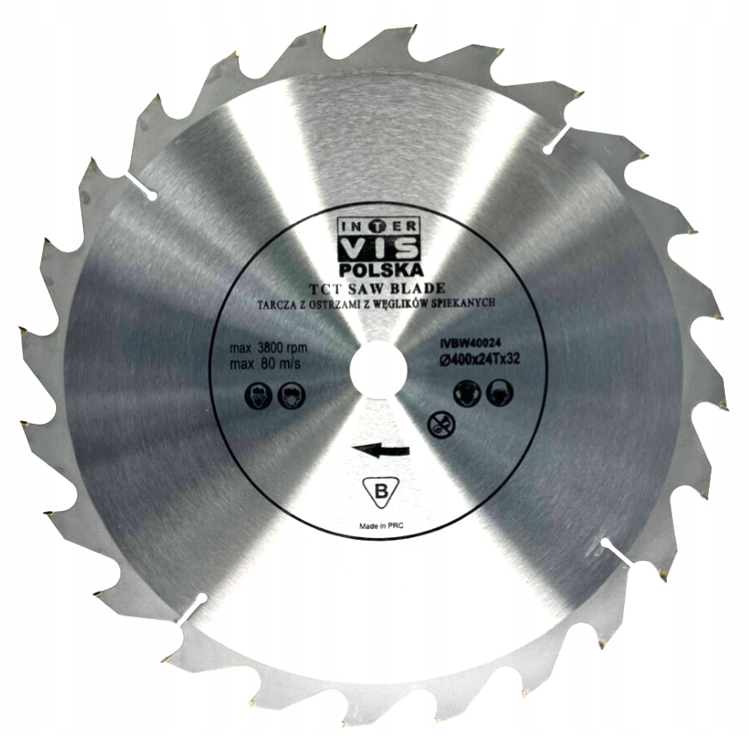 

Tarcza Widiowa Do Drewna 400 mm x 32 x 24T Widia
