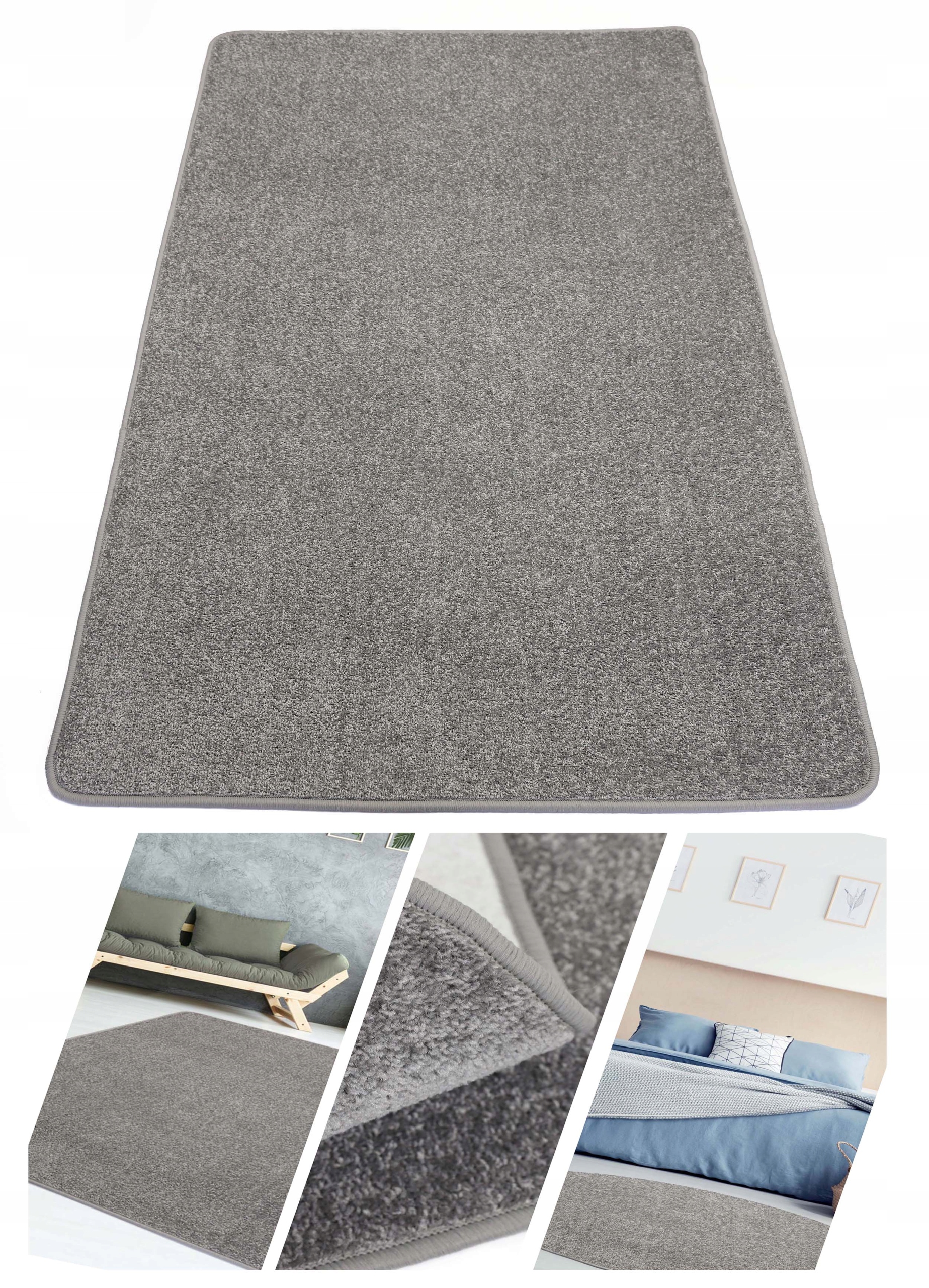 Koberec Hladký Pokojový Diamond Šedý Stříbrný Na Míru 300 x 300 cm