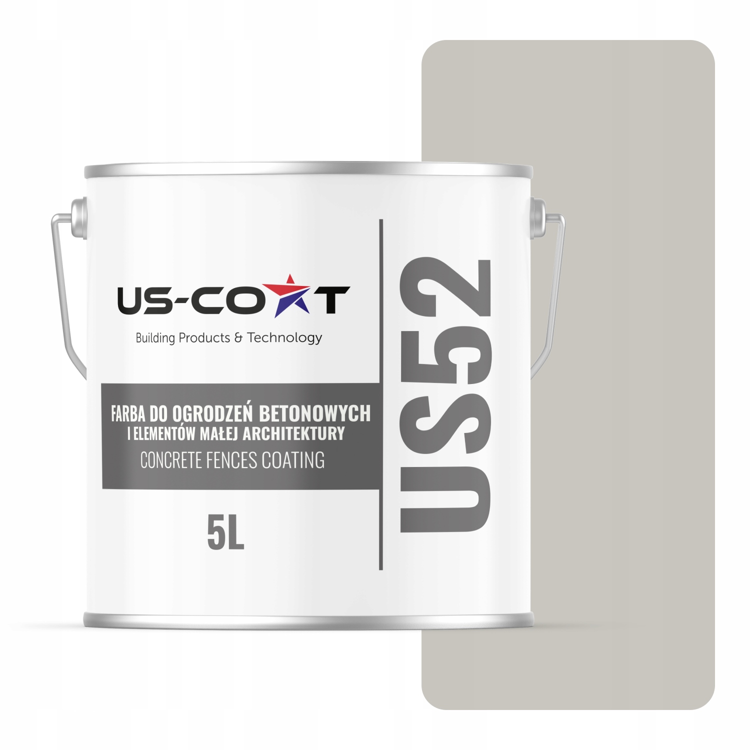 Farba Na Betón Na Oplotenie Plotových Brán 5 L Vonkajšia Šedá Popolavá Farba F292