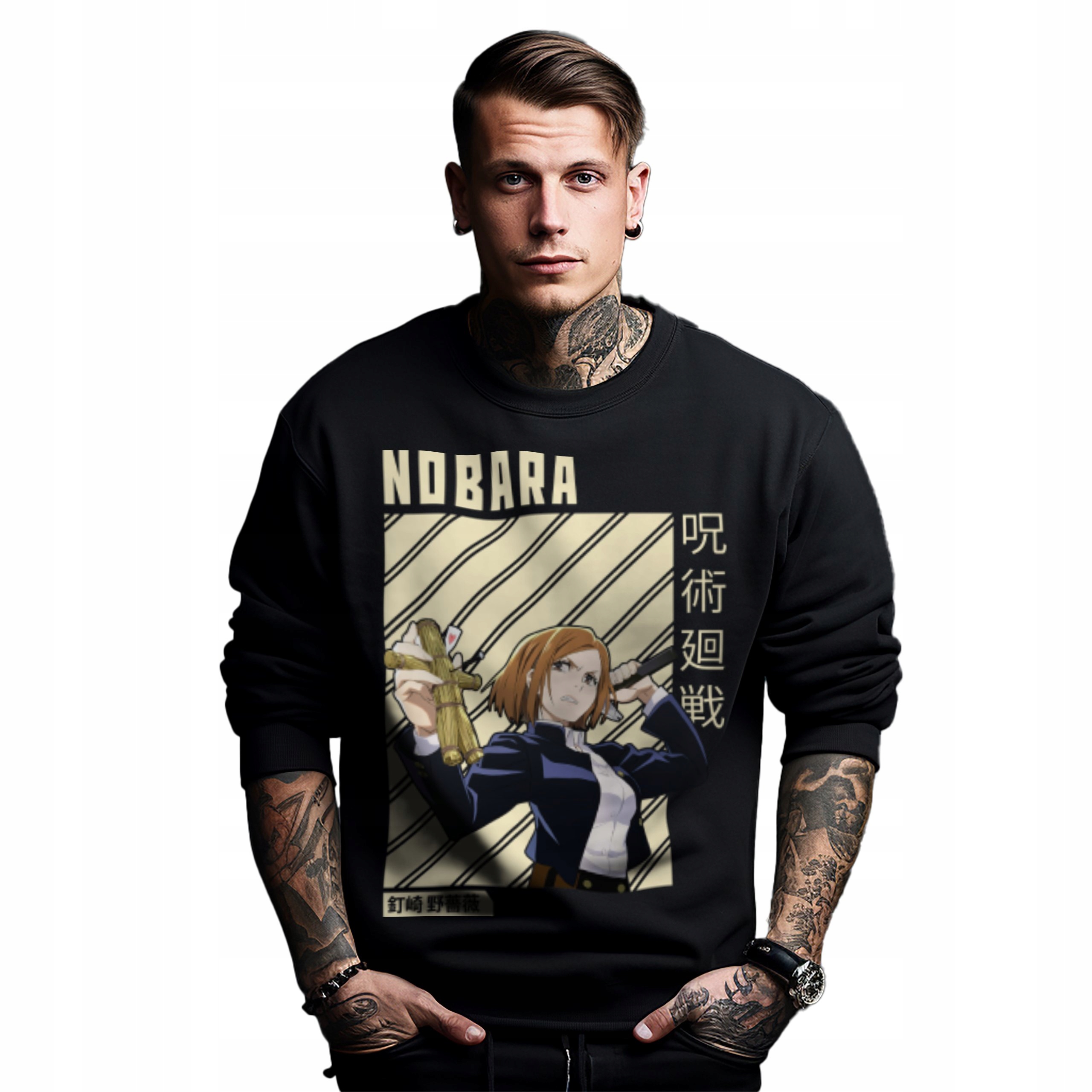 Mikina s potiskem Anime Nobara Transformed Into Fighter