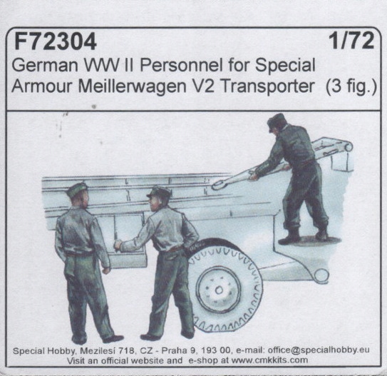 Cmk F72304 German Wwii personnel V2 transporter Wwii [3 fig.] 1:72