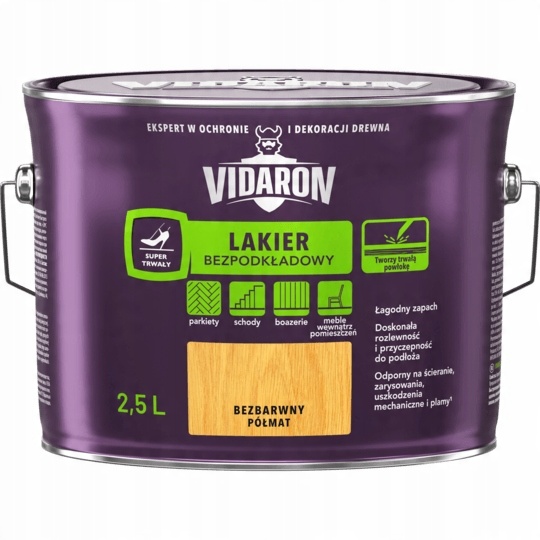 

Vidaron Lakier bezpodkładowy 2,5L Półmat
