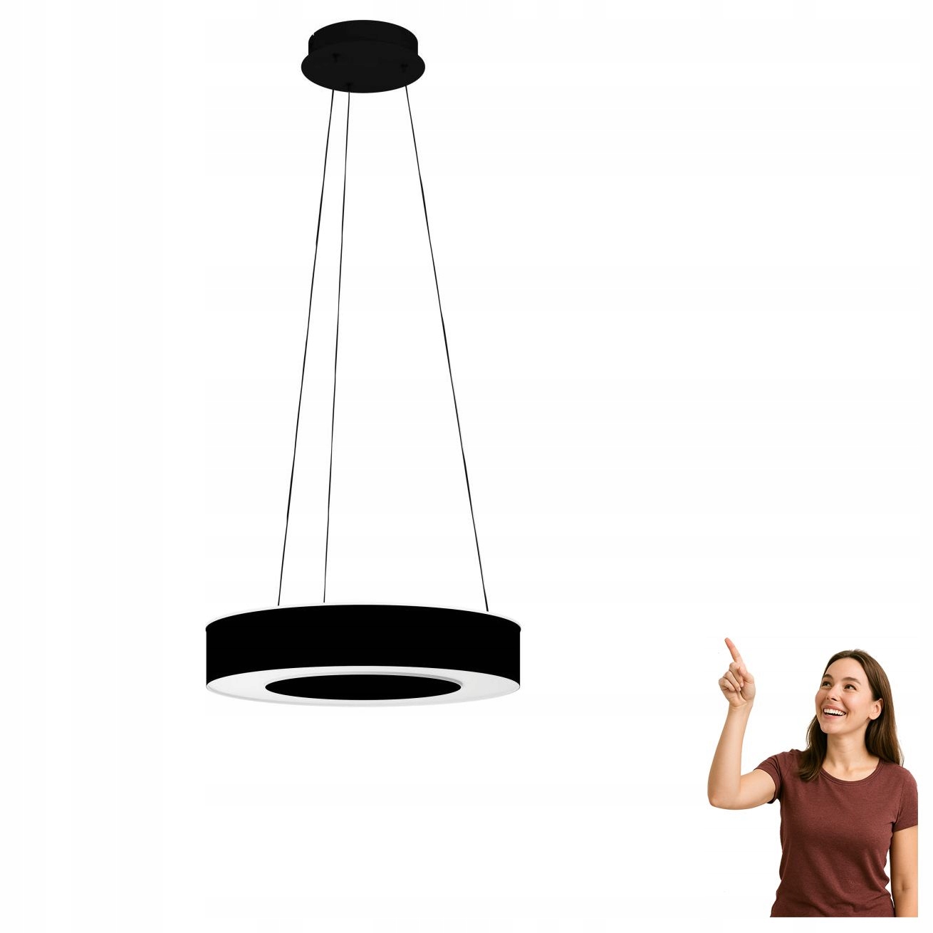 Závesná Led lampa 34W Guamare 39992 Eglo