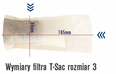 T-SAC Papierowe filtry do herbaty T SAC duzy roz 3 Przeznaczenie Do herbaty Do kawy