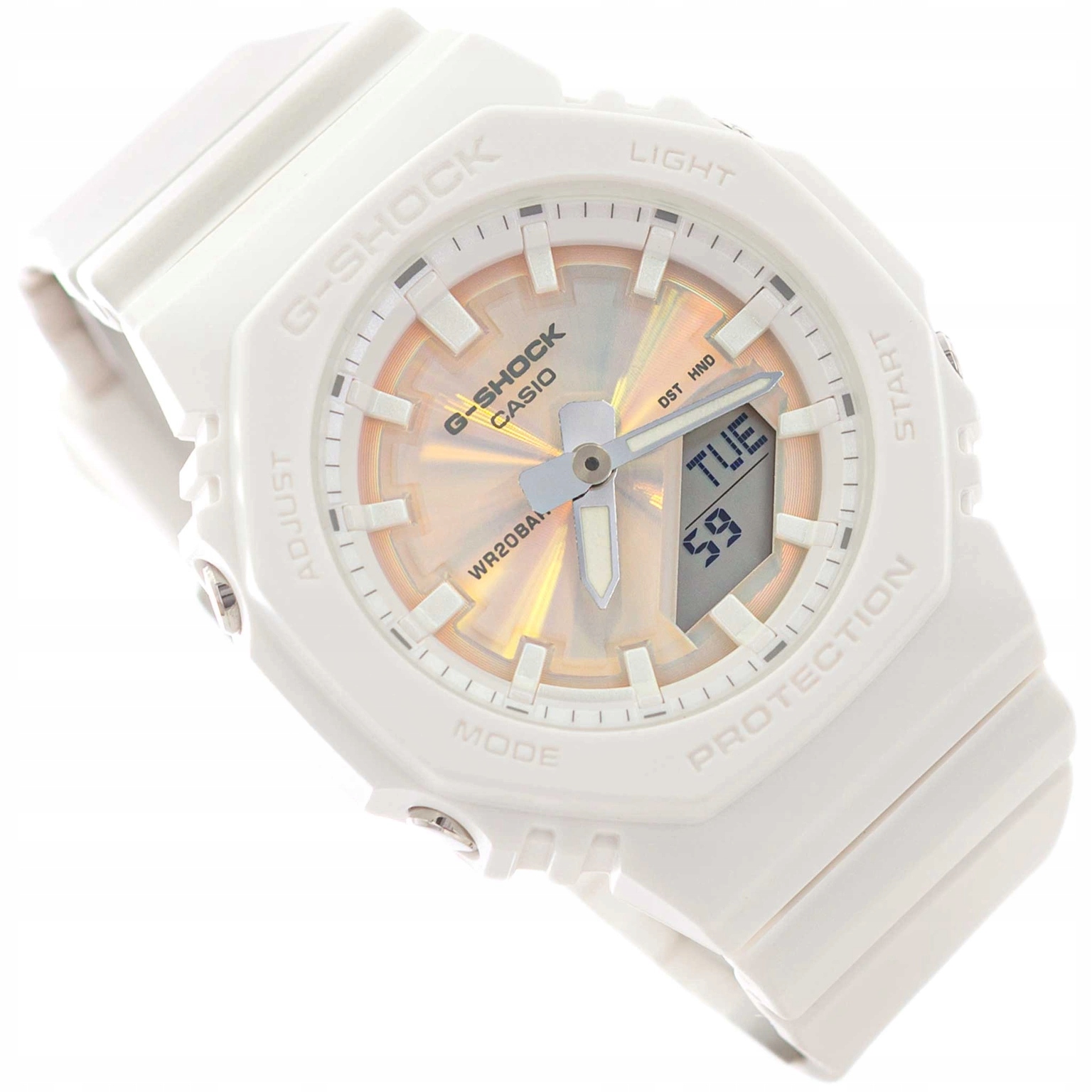 Dámské Hodinky Casio GMA-P2100PC-7AER G-shock Bílé S Páskem 200 M