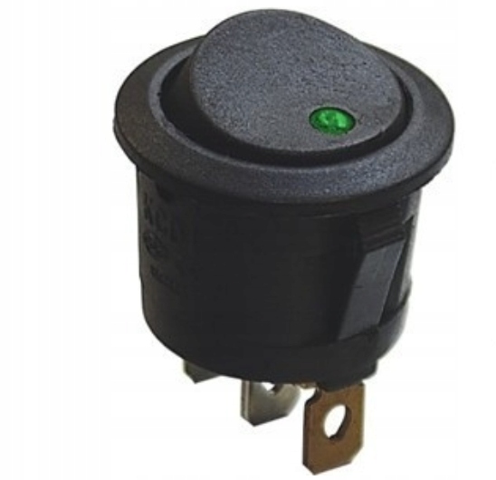 

Przełącznik włącznik okrągły 12V 20A 3p Led (2829a