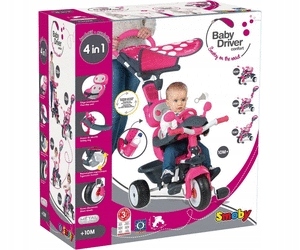 Smoby Trójkołowy Rowerek 4w1 BABY DRIVER COMFORT Kod producenta 7600740600