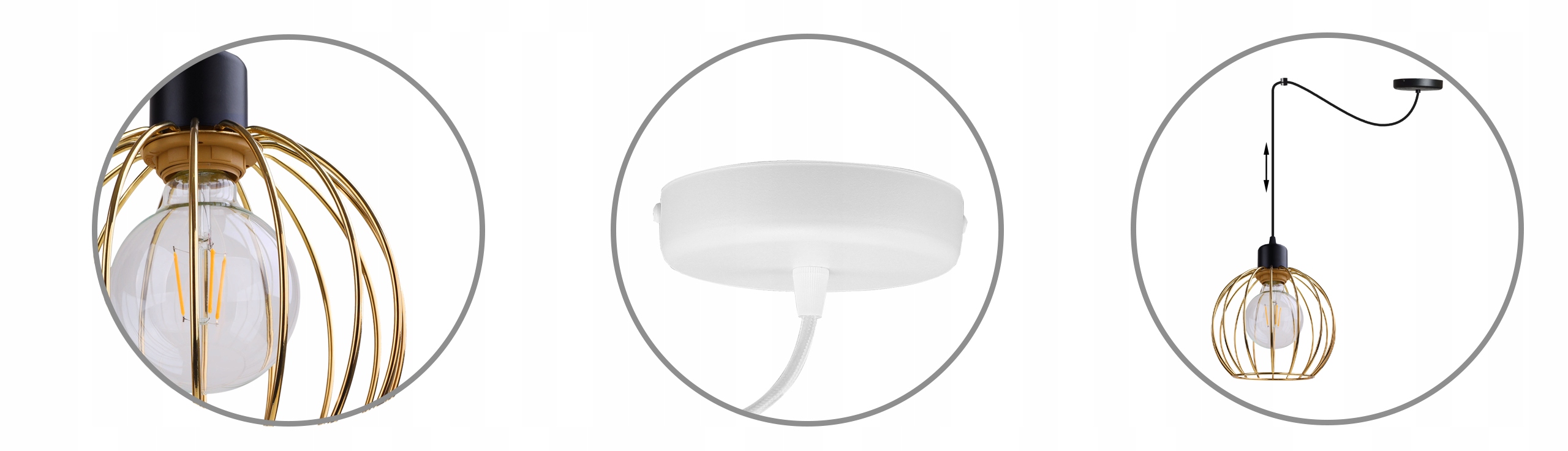 LAMPA WISZĄCA SUFITOWA ŻYRANDOL ZŁOTY PAJĄK LOFT Marka Light Home