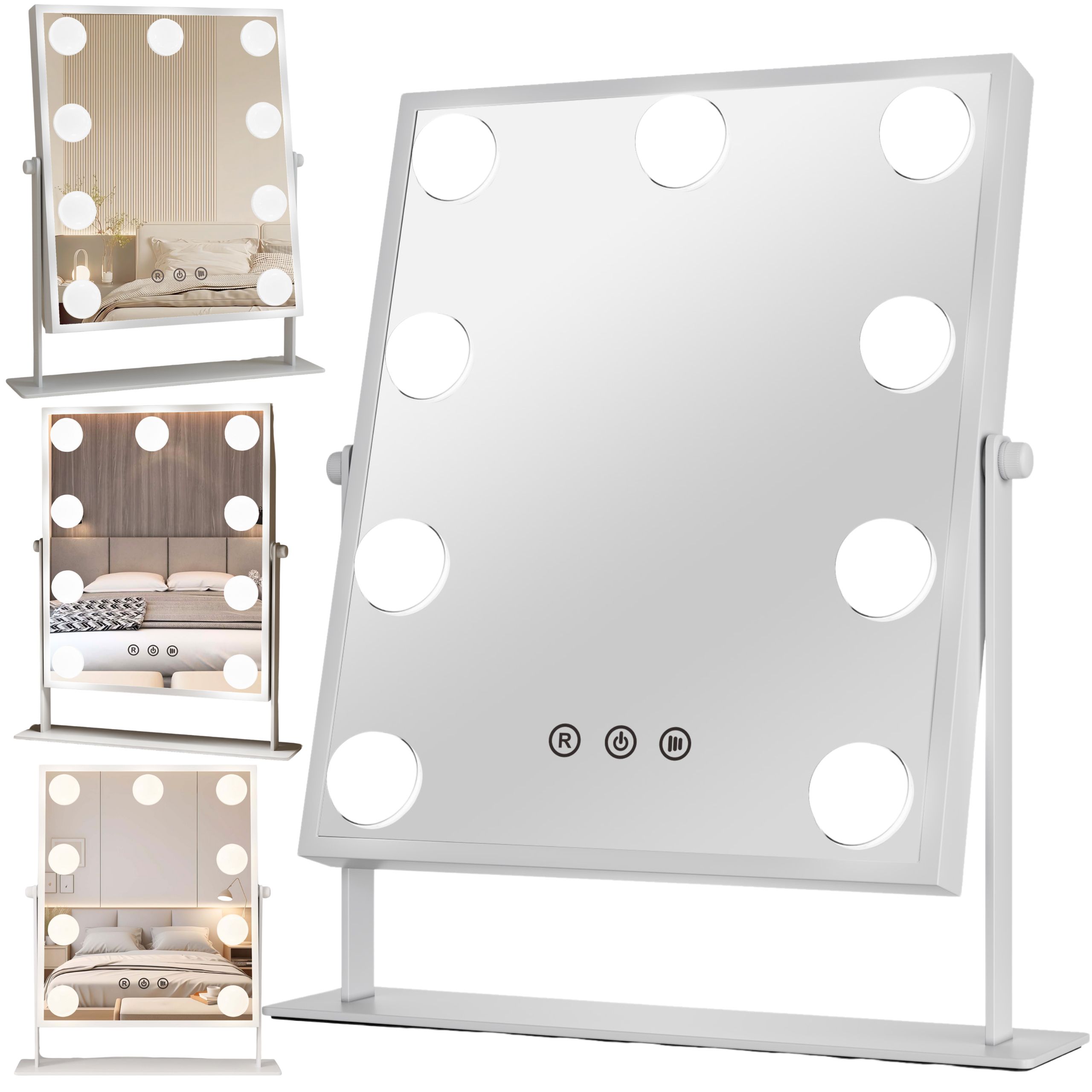 Kosmetické Led Podsvícené Zrcátko Zrcadlo Pro Líčení Typu Hollywood Pro