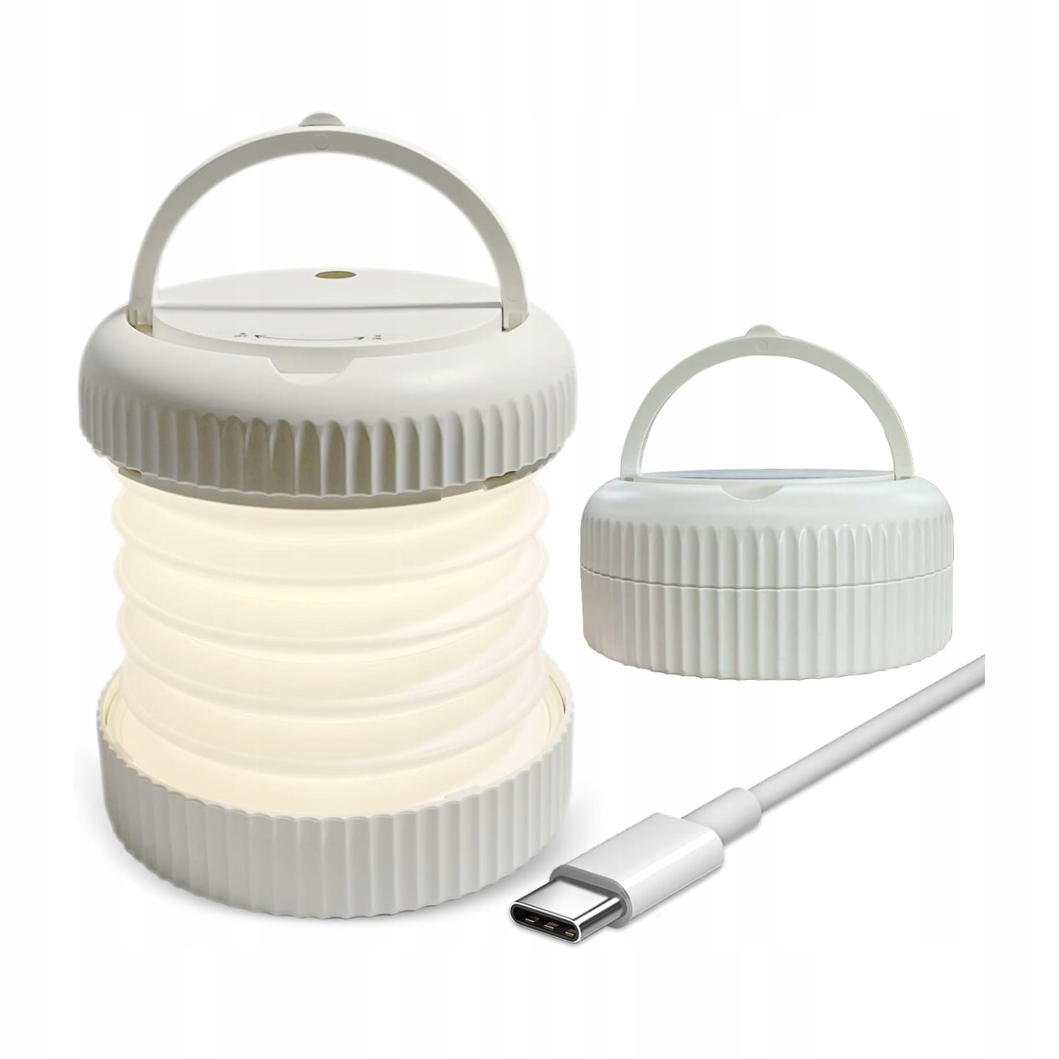 Lampa kempingowa Led Quntis składana przenośna Usb-c z uchwytem