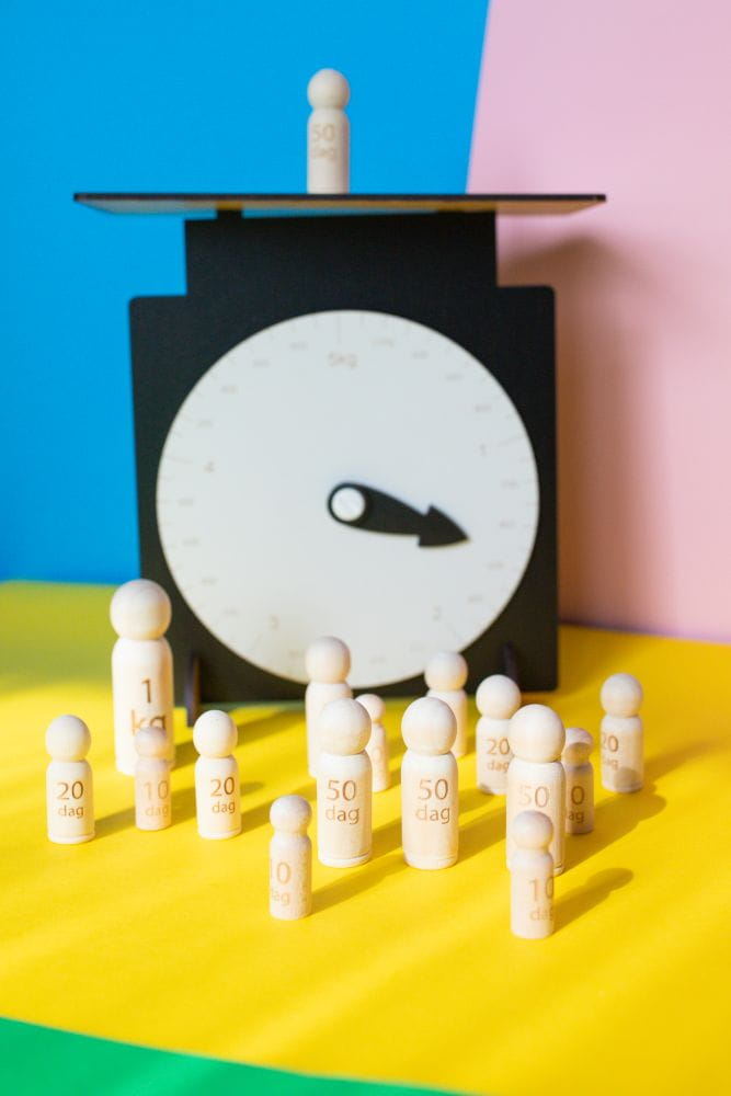 Waga do nauki zmiany jednostek masy Rodzaj nauka liczenia