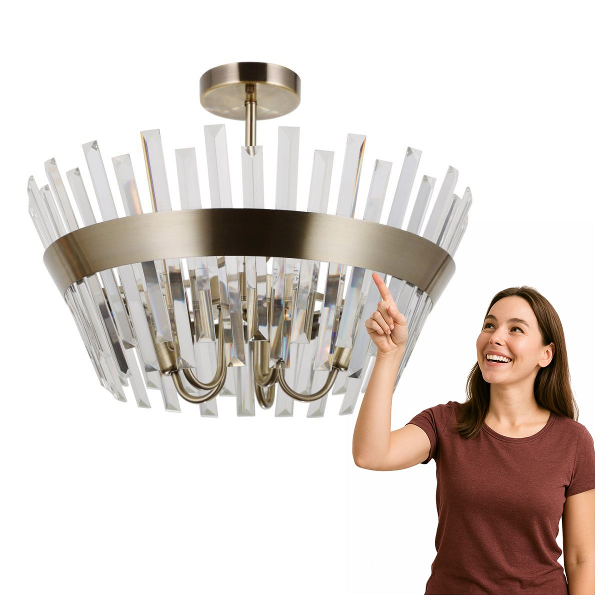 Stropní svítidlo Altoya PND-22450-5-ABR Italux