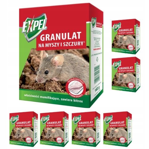 Granulat na myszy i szczury Expel 140g PAKIET