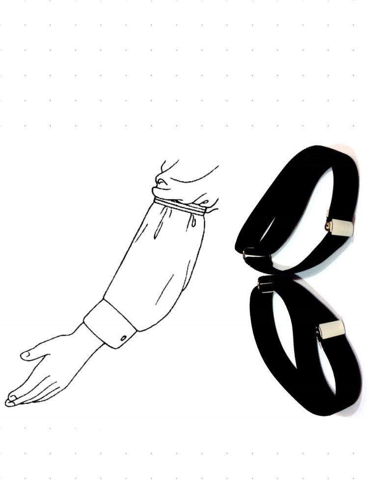 ZIELONE OPASKI DO RĘKAWÓW KOSZULI KELNERSKIE RĘKĘ Model OPASKA BARMAŃSKA