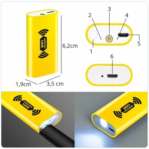 ENDOSKOPOWA KAMERA INSPEKCYJNA 2M HD LED WIFI EAN 4622863998988