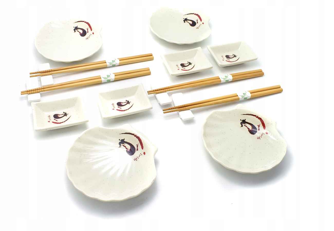 

Komplet do sushi na 4 os. Aubergine Sheru Melamina