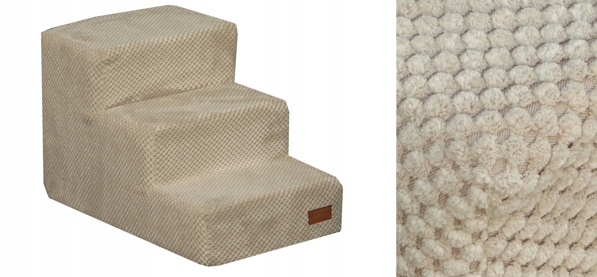 Schodki/schody dla psa Ecru Sztruks