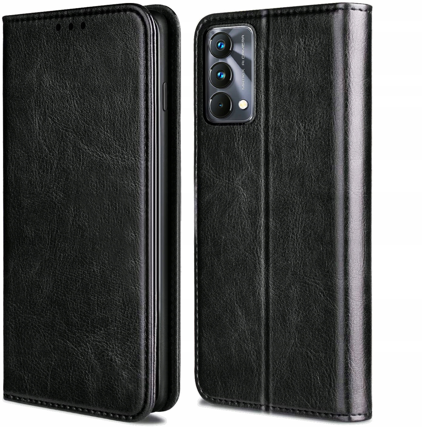 

Etui Skórzane na Magnes +szkło do Realme Gt Master