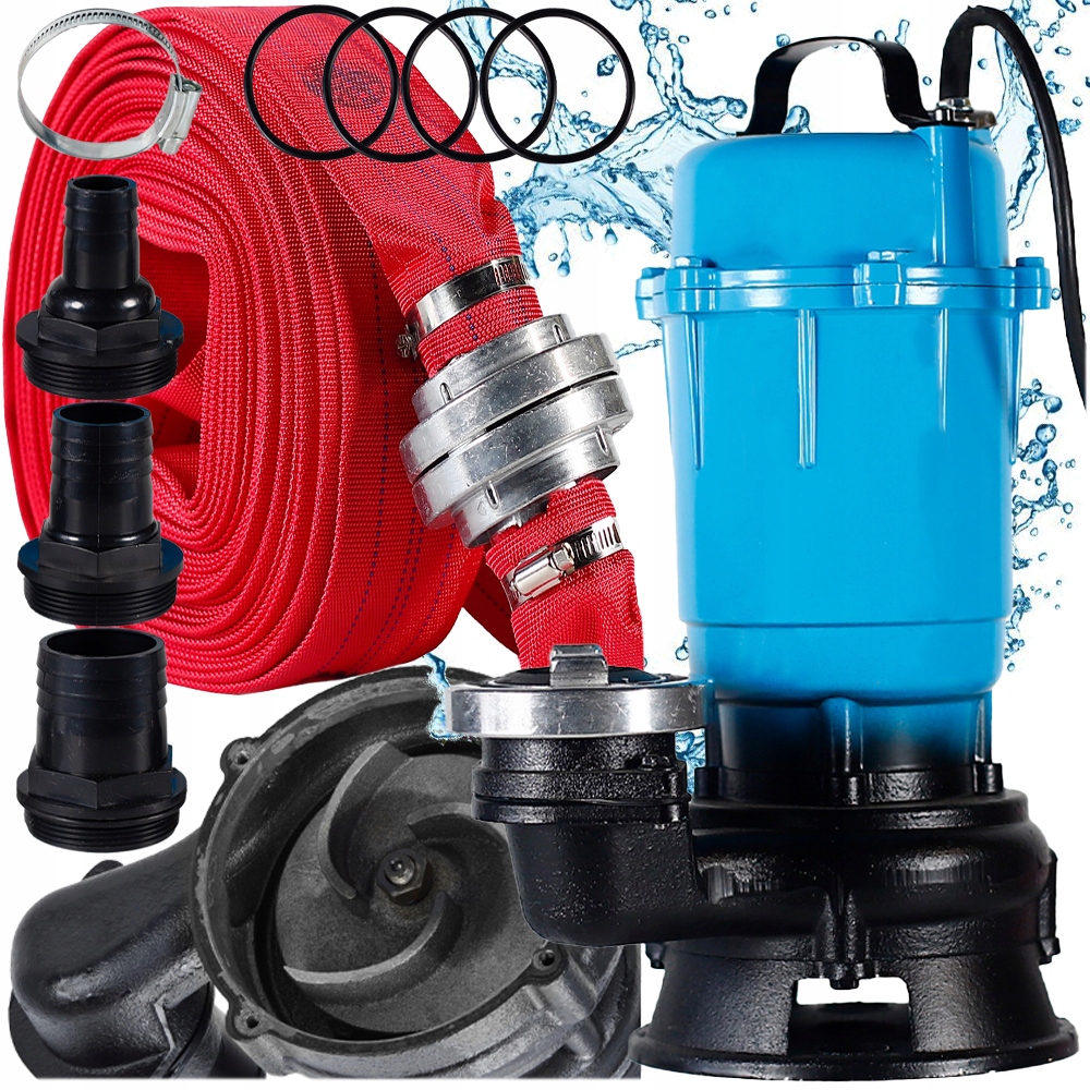 Čerpadlo Na Čistou A Špinavou Vodu Do Septiku S Drtičem Kalů 3200W HADICE20