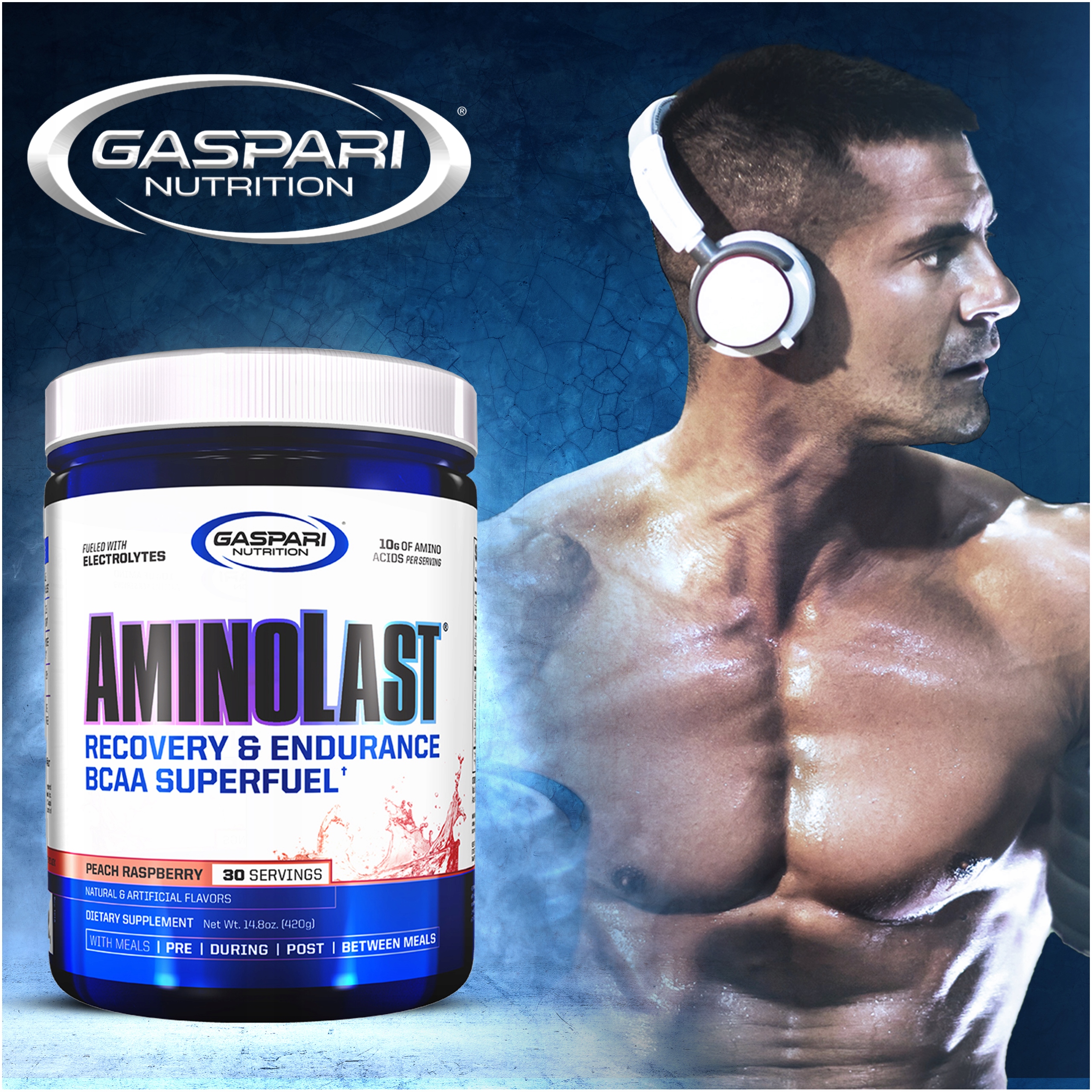 Gaspari Usa Aminolast 420g MOCNE AMINOKWASY BCAA Forma proszek