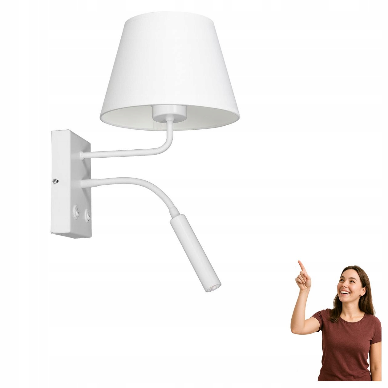 Hotelová nástenná lampa s výložníkom typu flex Arden 3437 Luminex
