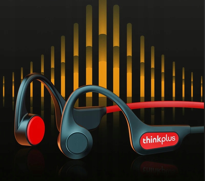 Lenovo X3 Pro białe - Słuchawki z przewodnictwem kostnym do biegania IP56 Regulacja głośności tak