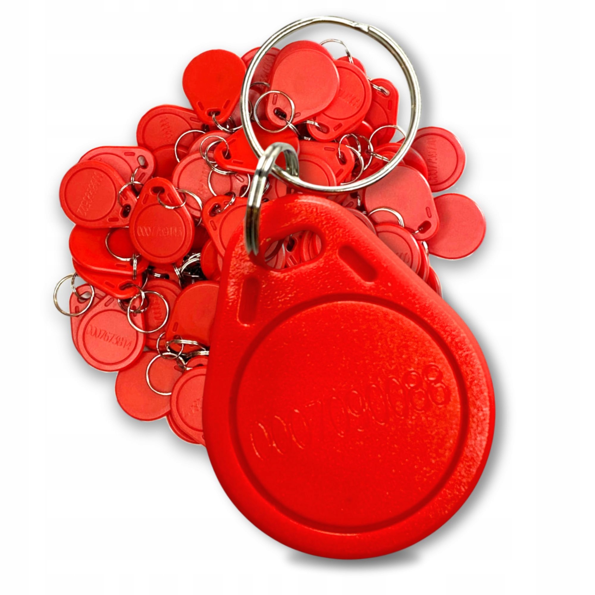 Zestaw breloków zbliżeniowych Brelok RFID 125 kHz Unique MIA EMB1 czerwony