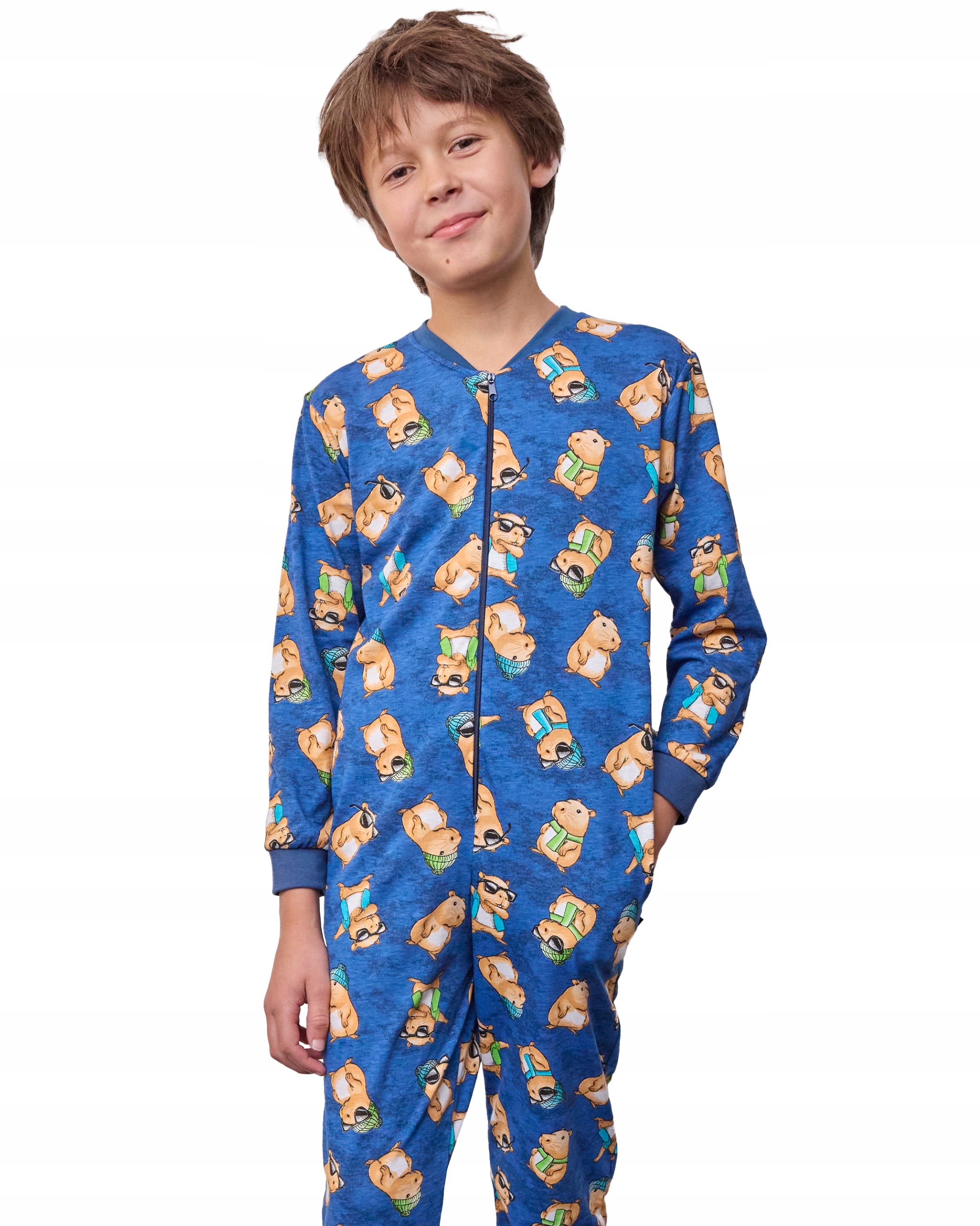 Kombinezon chłopięcy Cornette 186/183 Capybara 2 r. 158/164 kapibary onesie