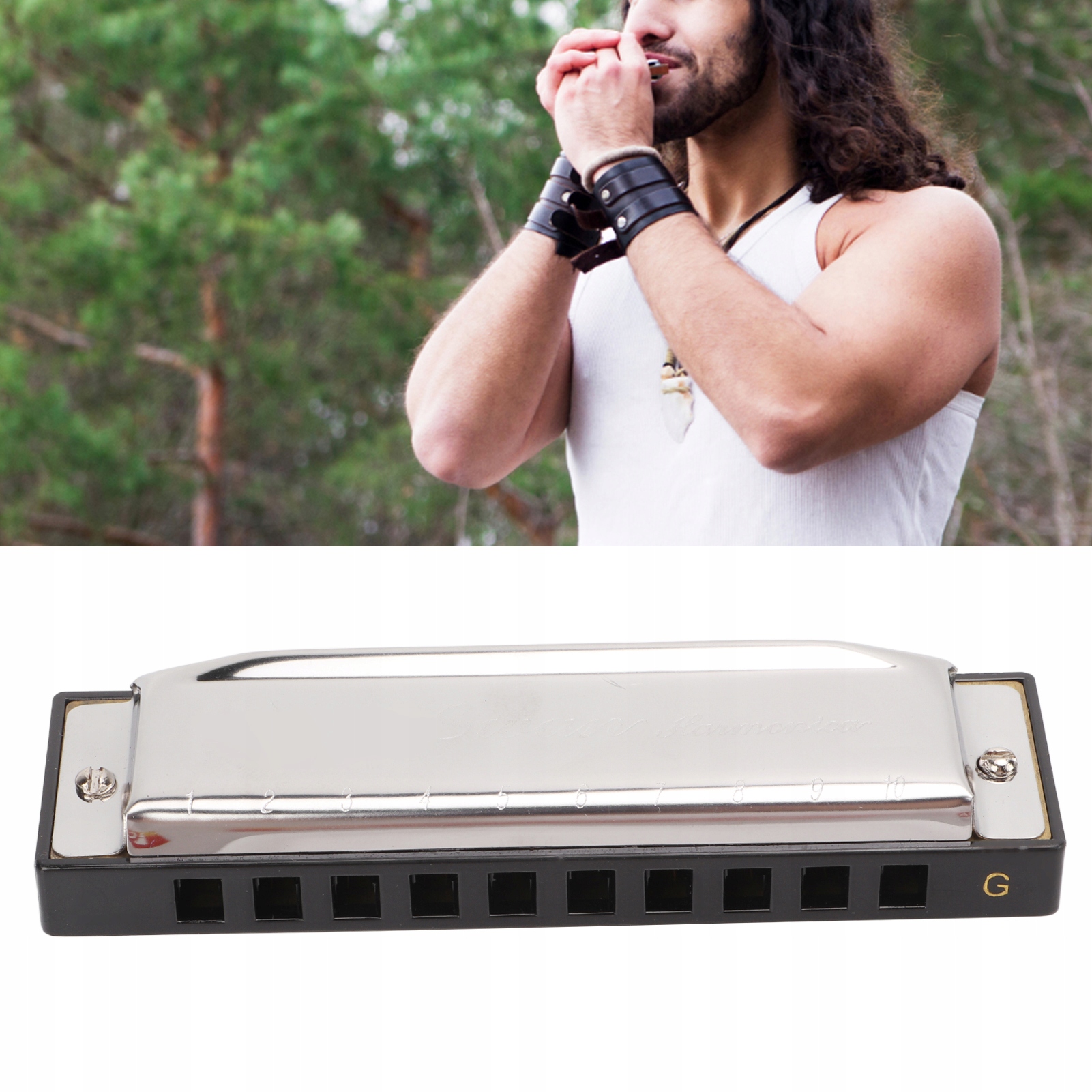 HARMONIJKA USTNA DIATONICZNA ORGANKI 10-OTWOROWA Marka inna