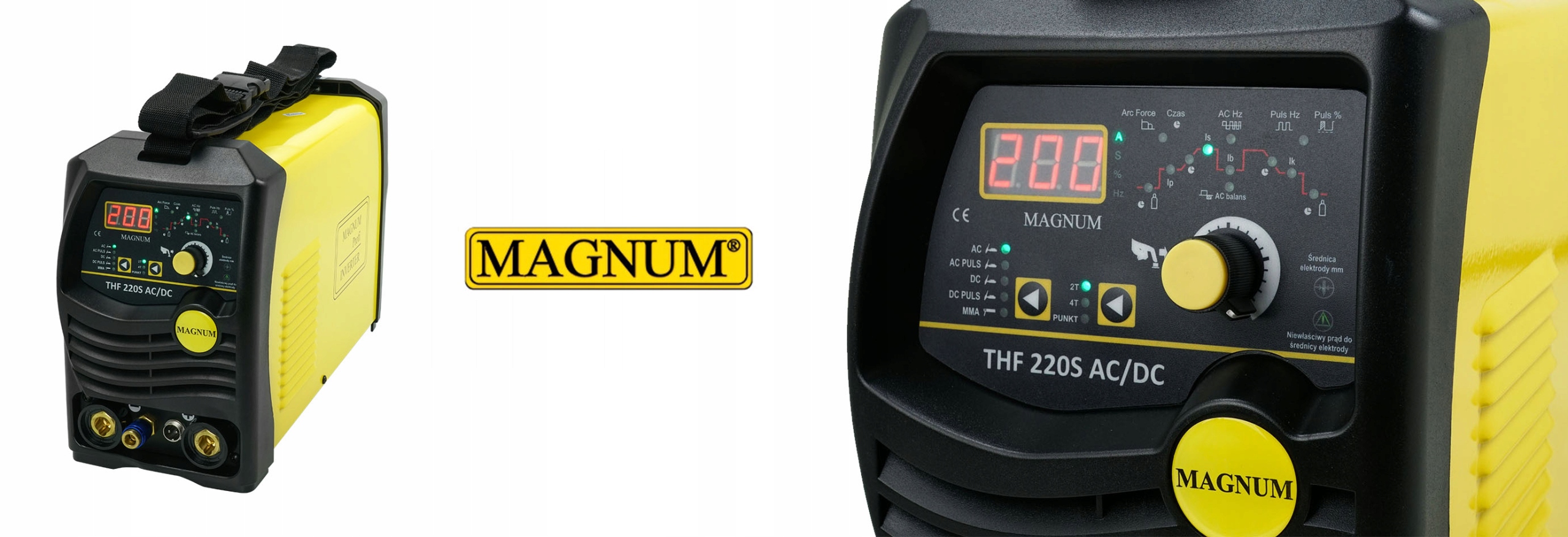Spawarka Magnum TIG THF 220 AC/DC aluminium 200A Marka Magnum