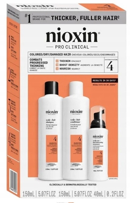 Nioxin Systém 4 Sada Šampon Kondicionér Ošetření 2x150 40 ml