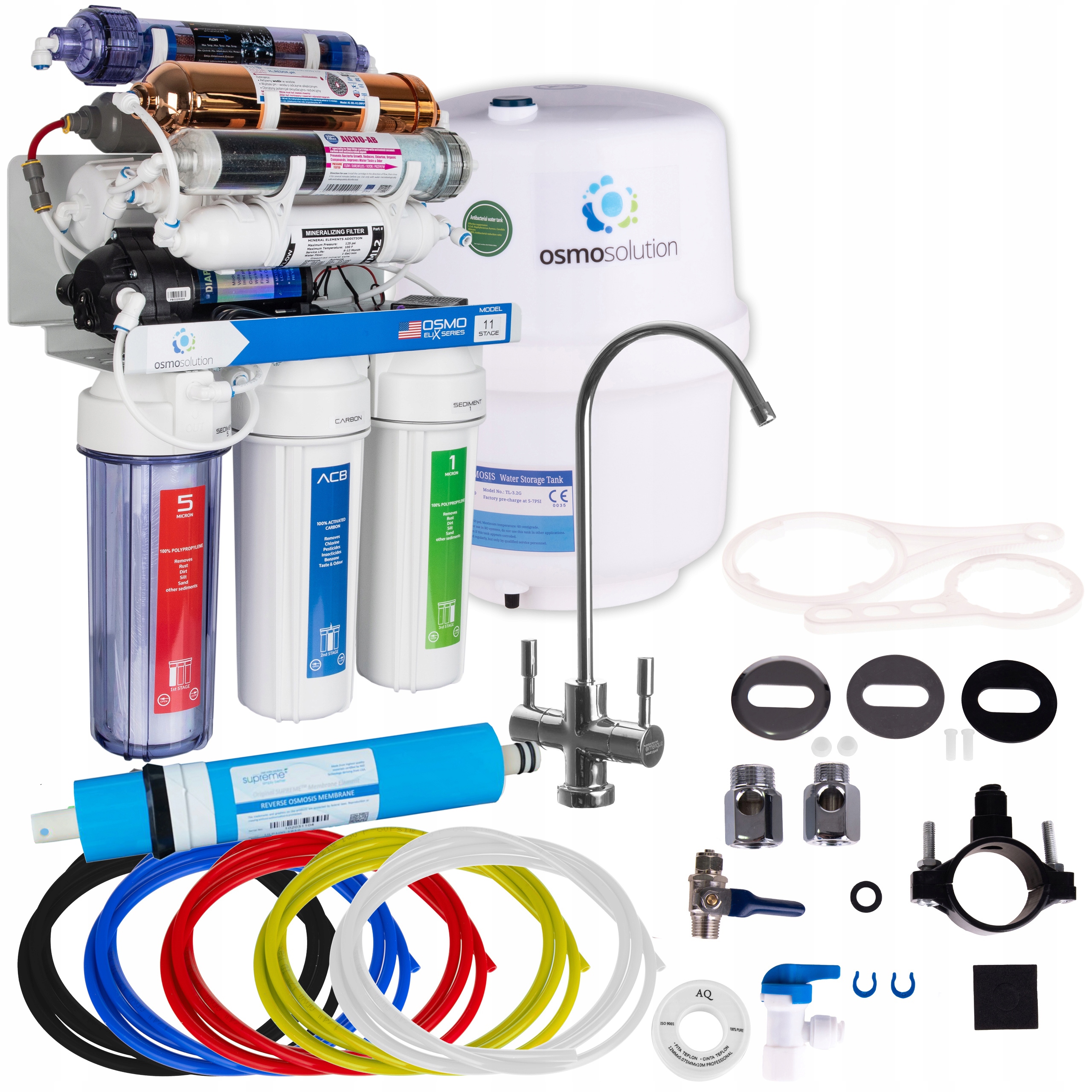 

RO11 Filtr Osmoza Redox Z Pompą Strukturyzator Max