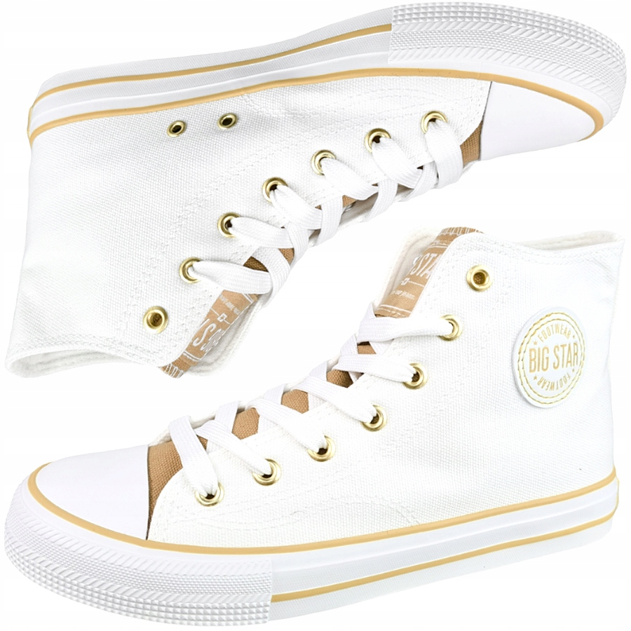 

Trampki Big Star damskie wysokie białe HH274450 37